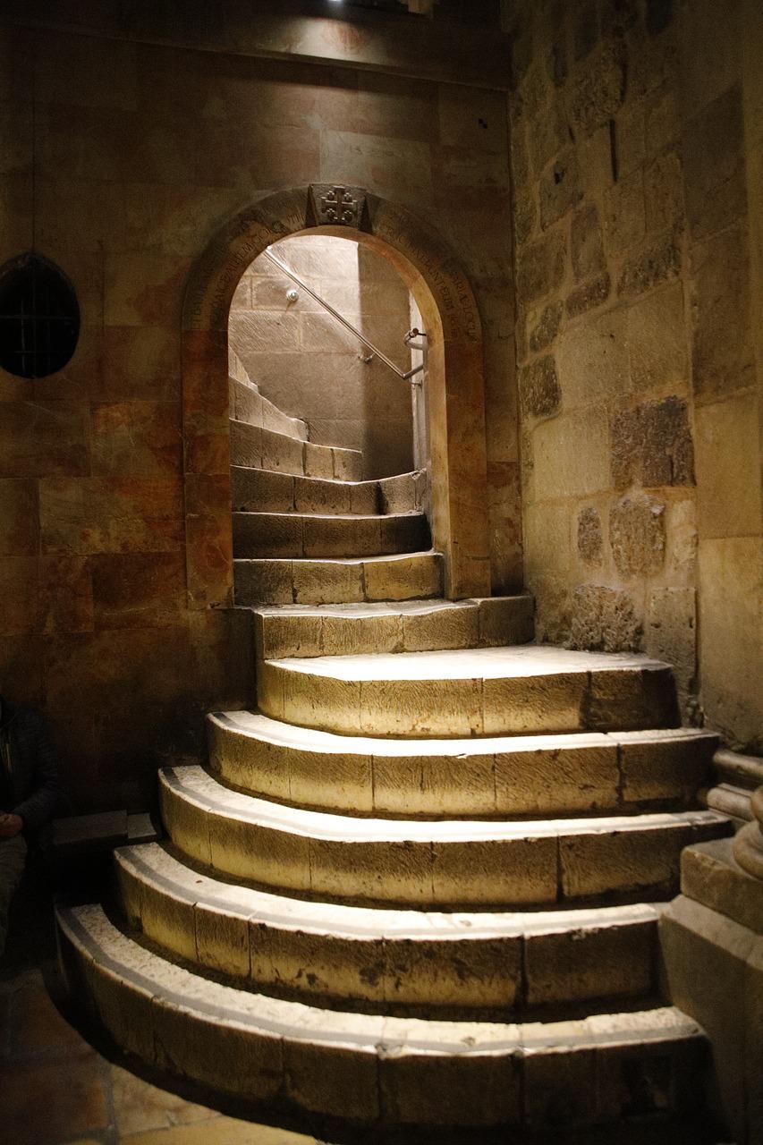 stairs, golgotha, basilica of the tomb-4164031.jpg